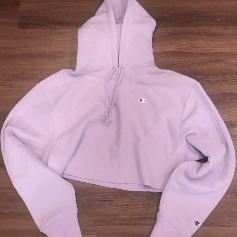 cropped Champion hoodie